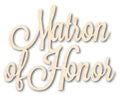 Unfinished Wood Matron of Honor Shape - Word Craft - up to 46"