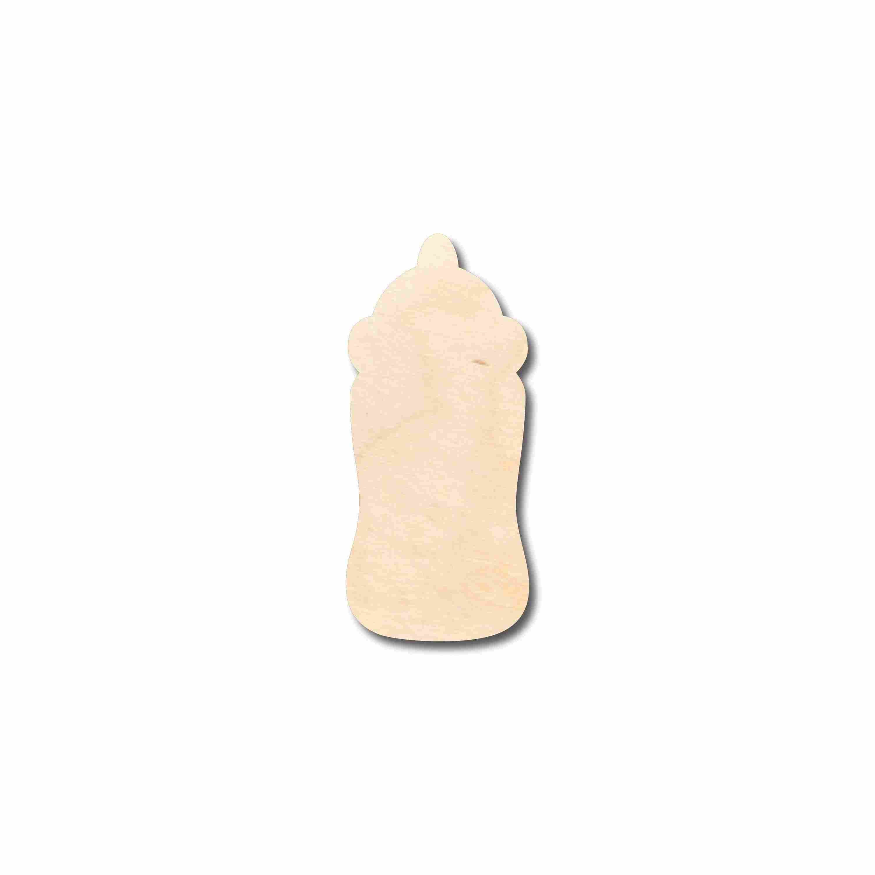Unfinished Wood Baby Bottle Silhouette - Craft- up to 46" DIY