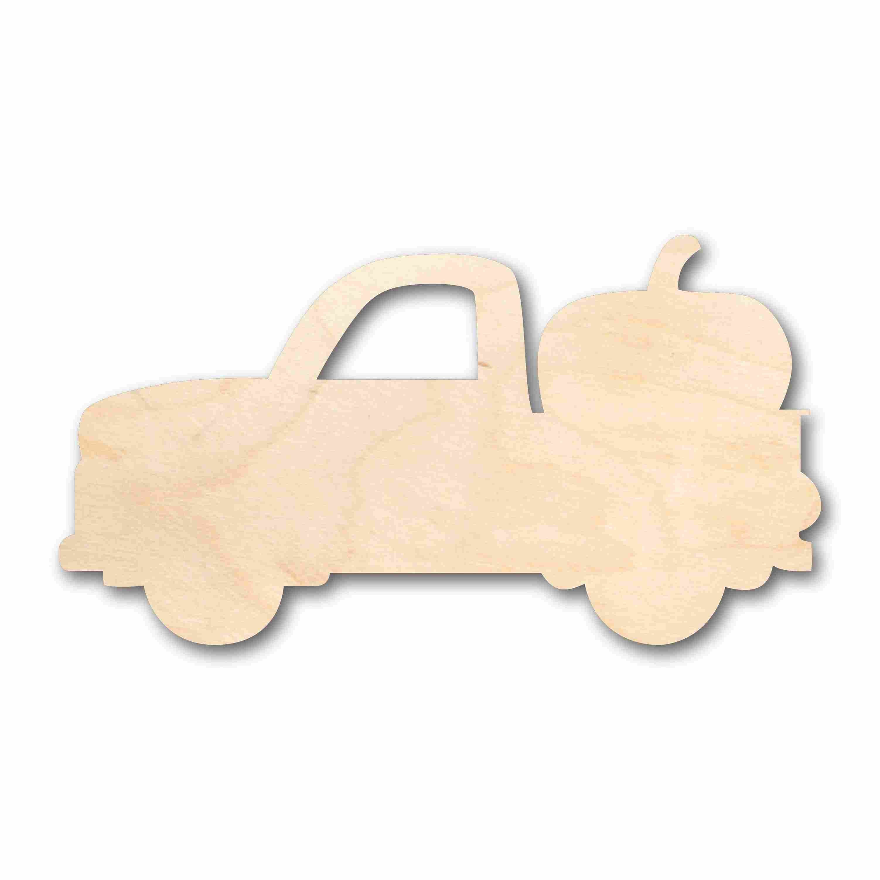 Unfinished Wood Halloween Tree Car Truck Silhouette - Craft- up to 46" DIY