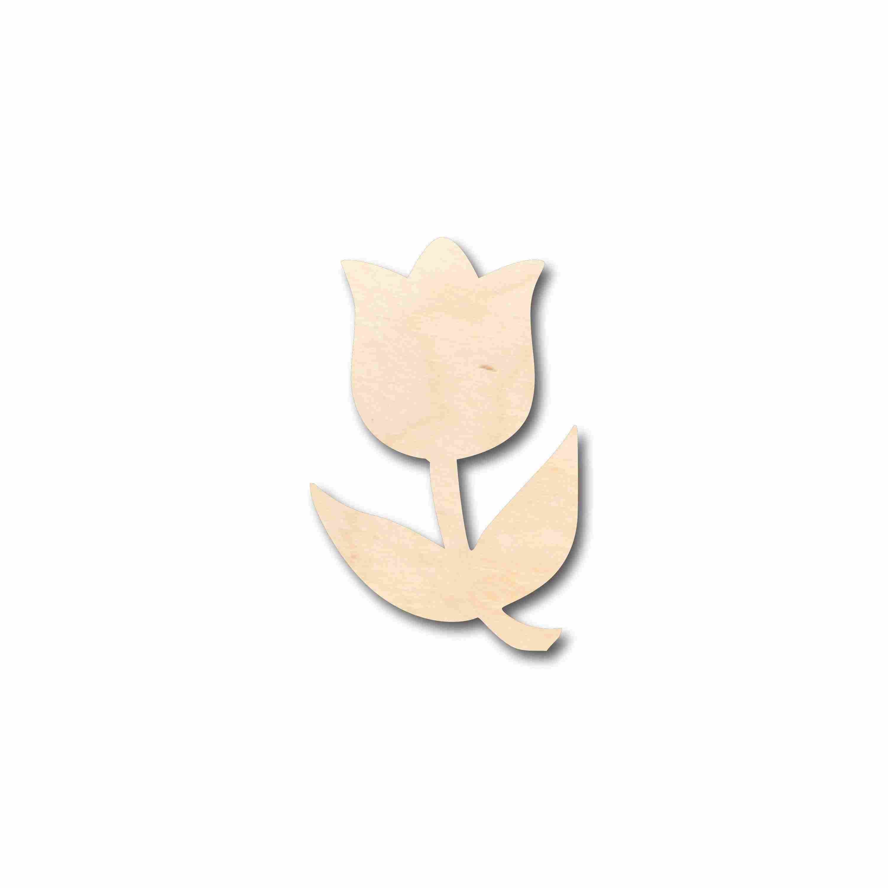 Unfinished Wood Tulip Flower Silhouette - Craft- up to 46" DIY