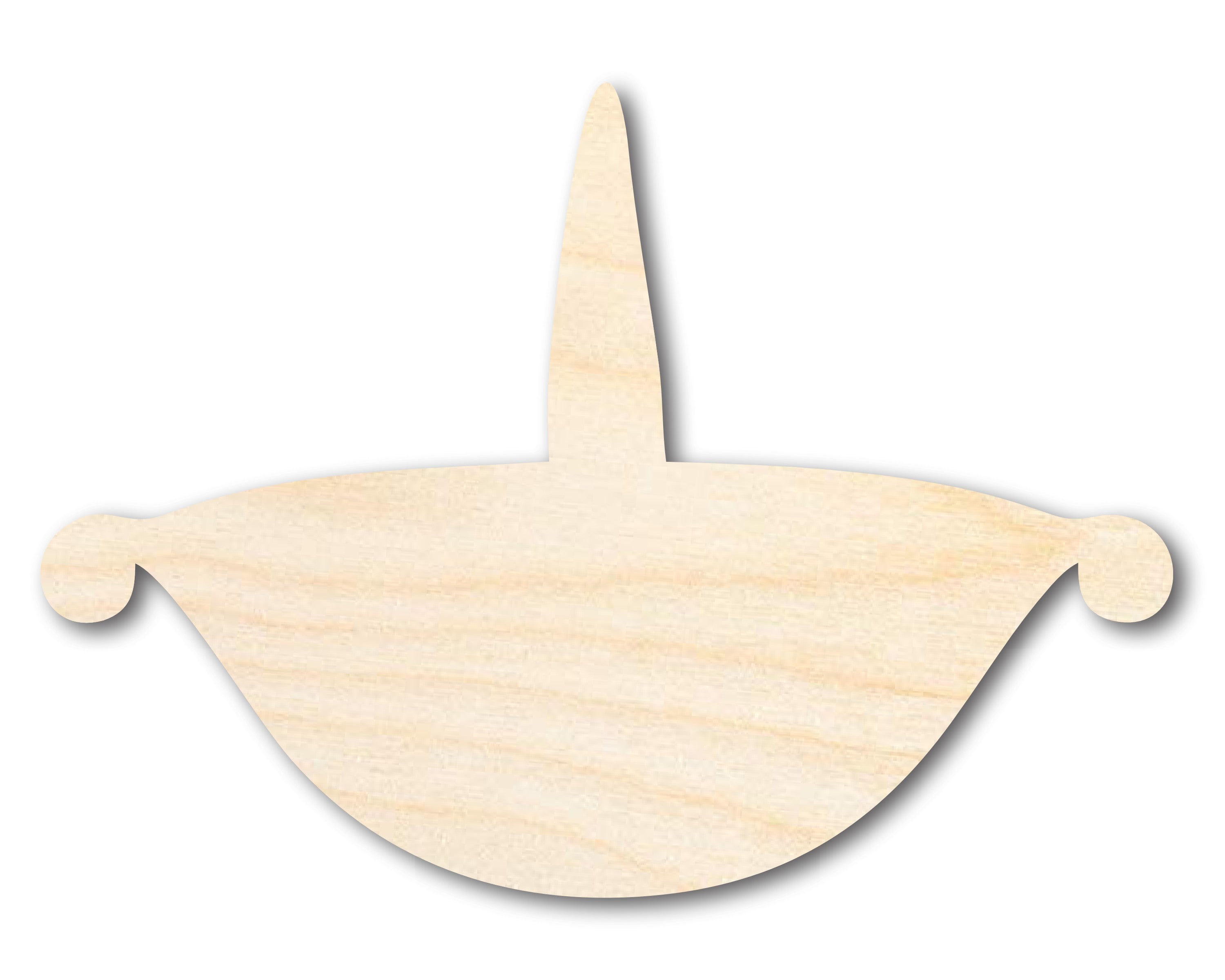Unfinished Wood Diya Shape | Diwali | Craft Cutout | up to 46" DIY
