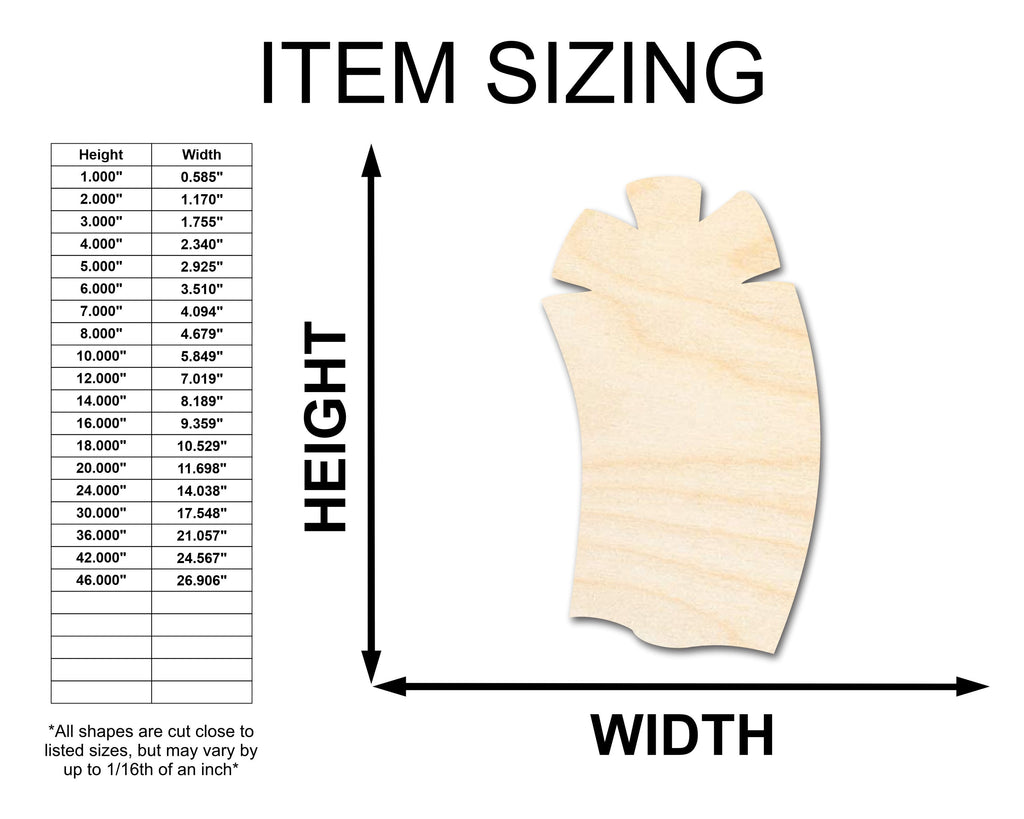 Unfinished Wood Crafty Present Shape | Craft Cutout | up to 46" DIY