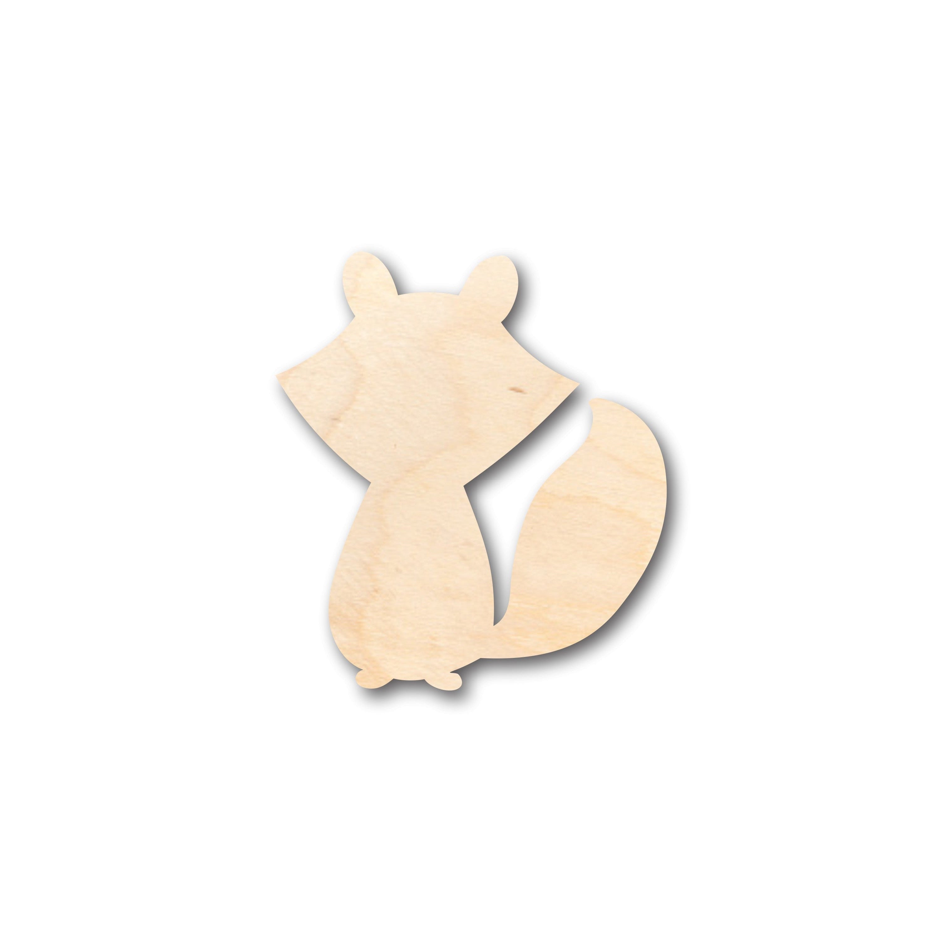 Unfinished Wood Cartoon Fox Shape - Craft - up to 46" DIY
