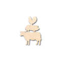 Unfinished Wood Farm Animals Shape - Craft - up to 46" DIY