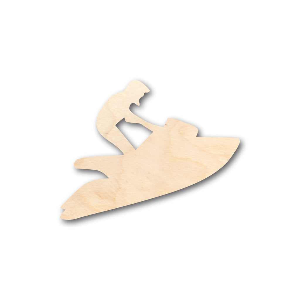 Unfinished Wood Jetski Shape - Craft - up to 46" DIY