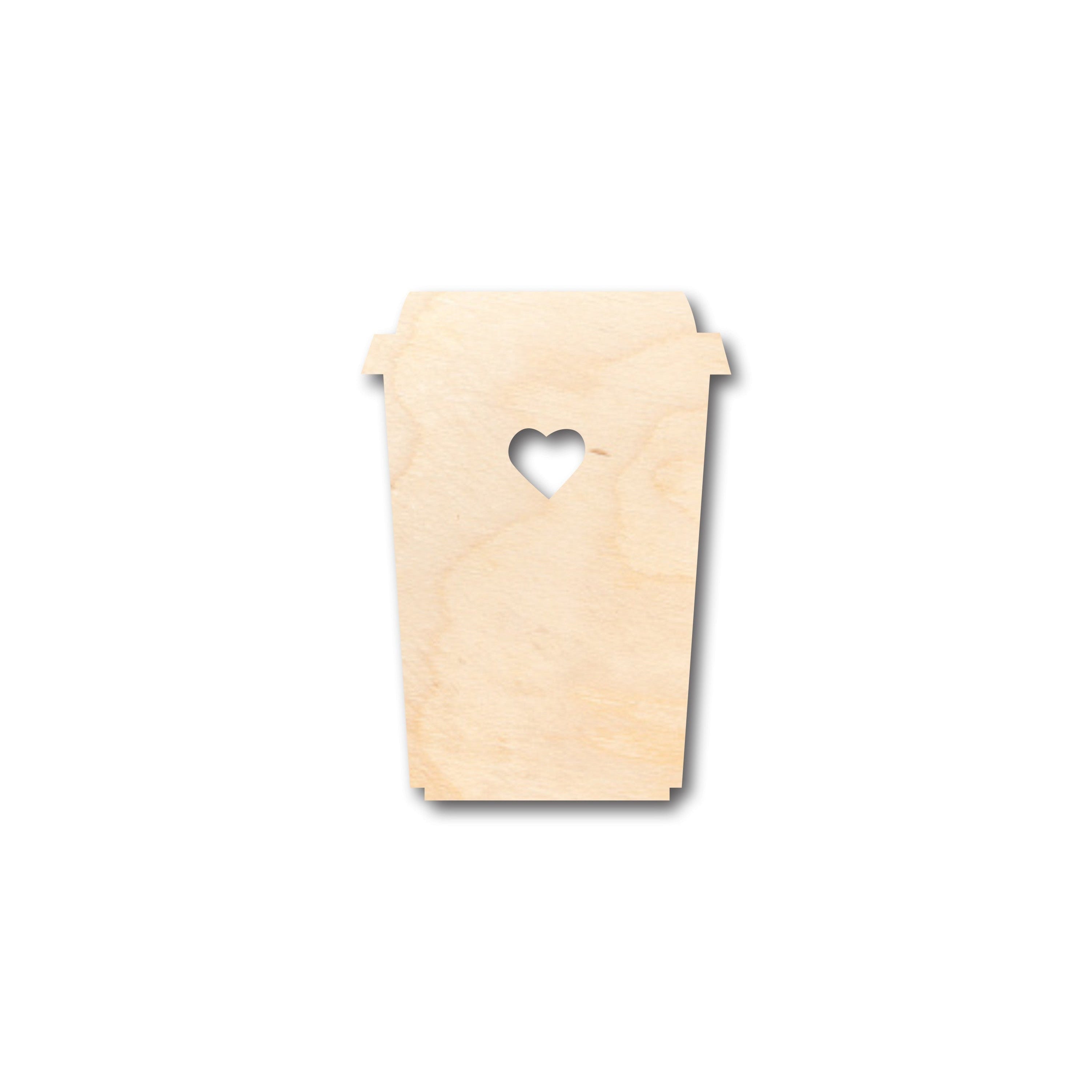 Unfinished Wood Latte Shape - Craft - up to 46" DIY