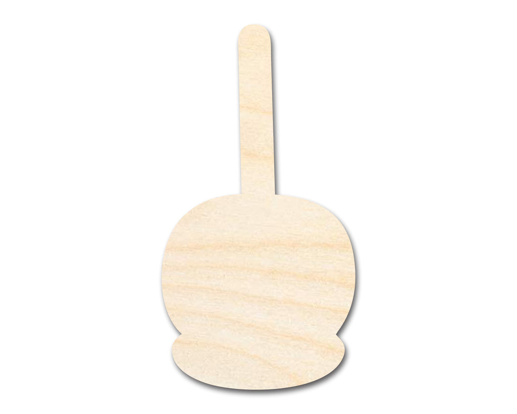 Unfinished Wood Candy Caramel Apple Shape | Craft Cutout | up to 46" DIY
