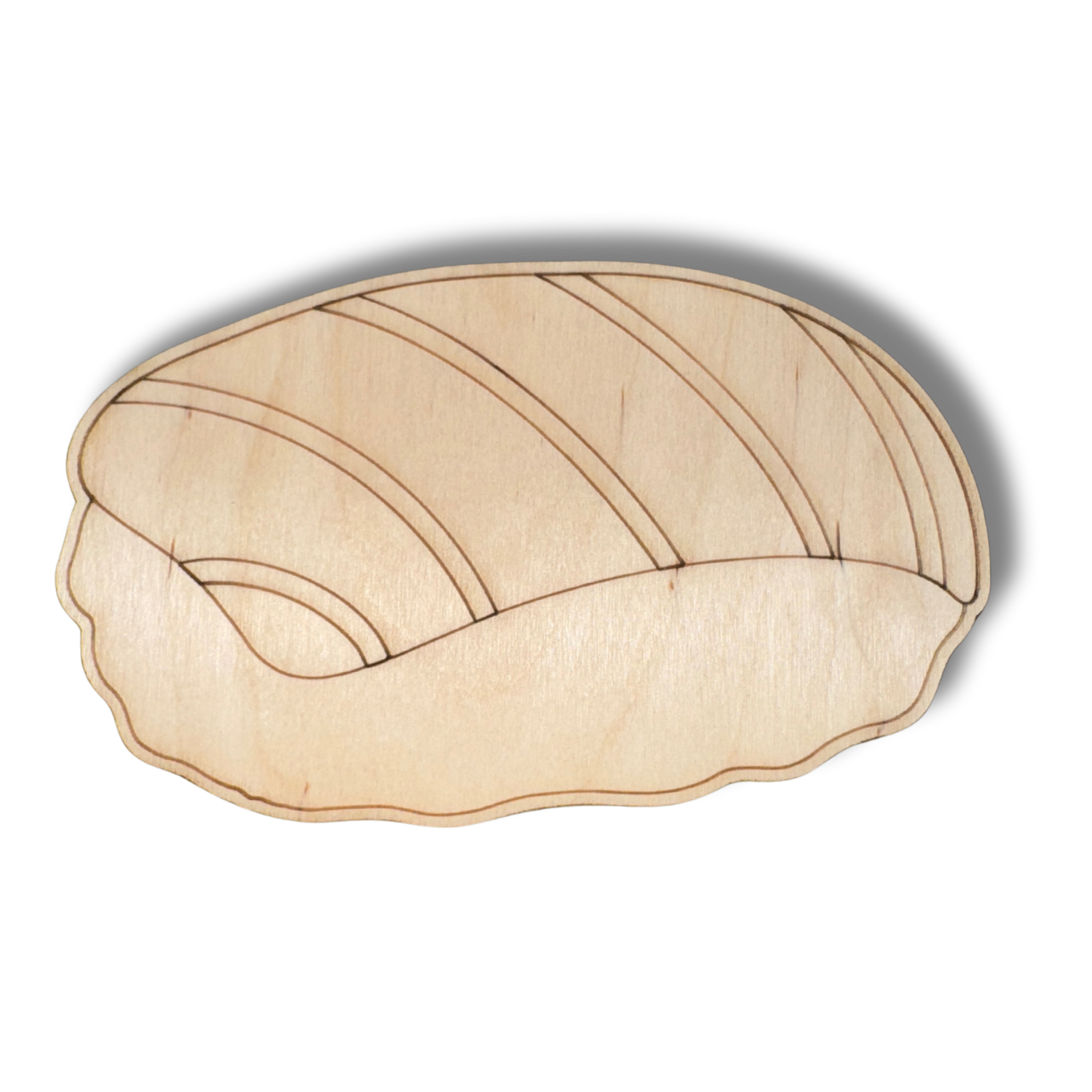 Unfinished Wood Etched Sushi Shape | Paint By Line Crafts | up to 30" DIY