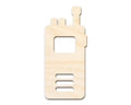 Unfinished Wood Walkie Talkie Shape | Craft Cutout | up to 46" DIY
