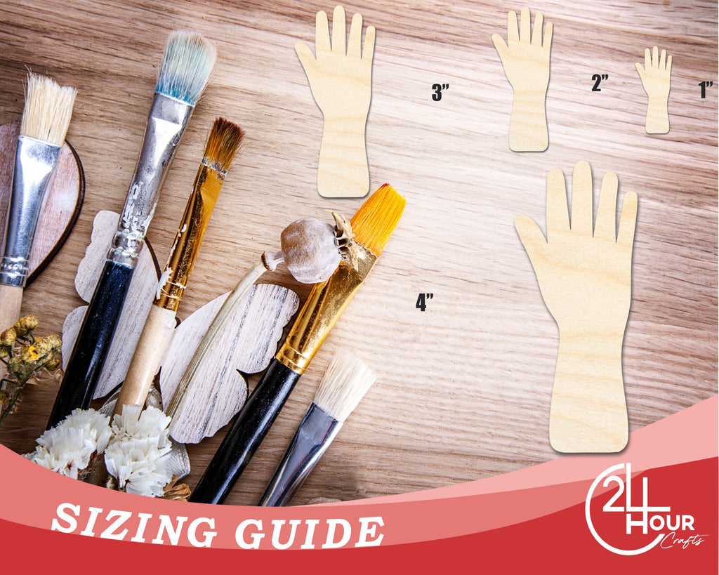 Unfinished Garden Glove Shape | DIY Craft Cutout | up to 46" DIY