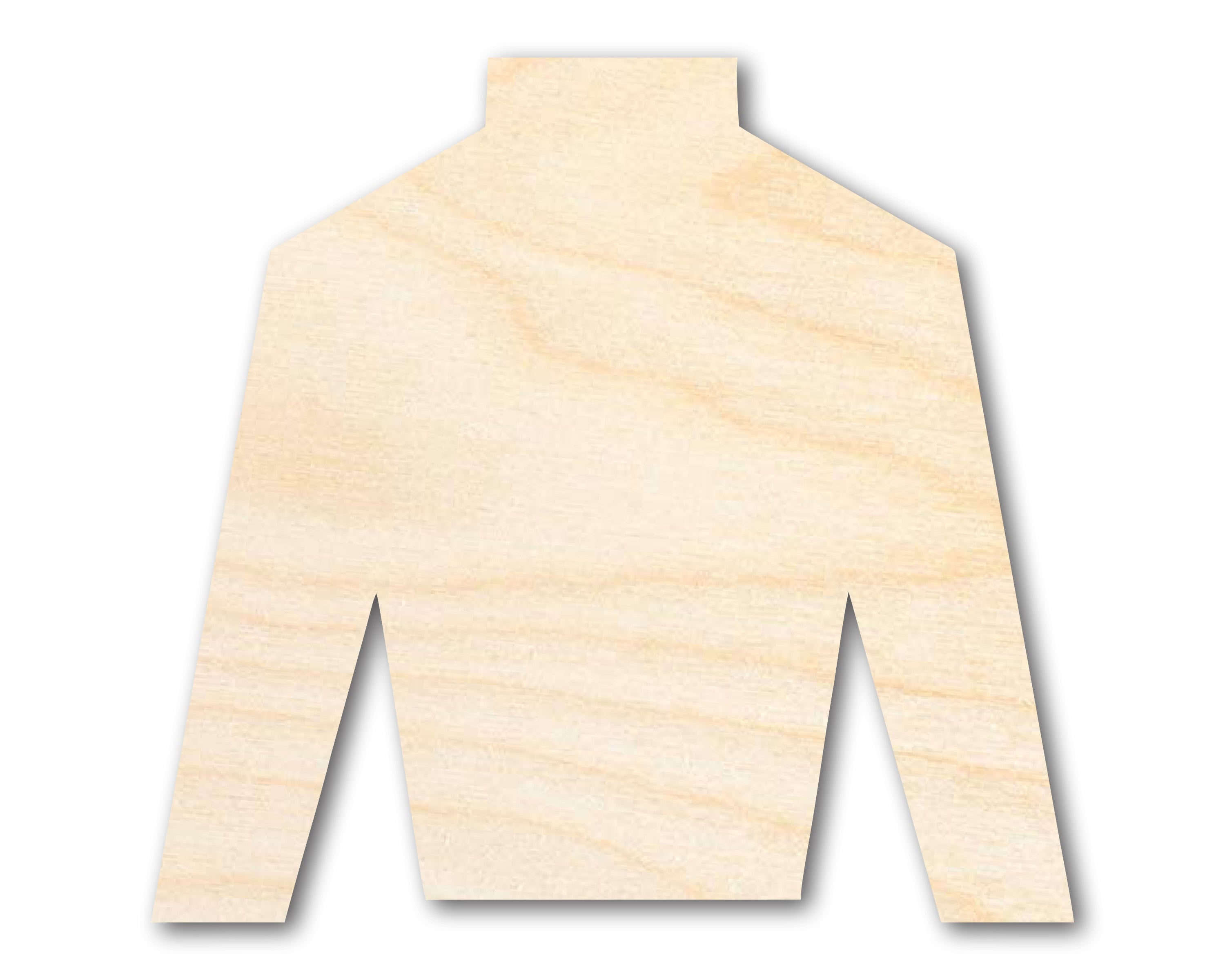 Unfinished Jockey Silk Shape | DIY Craft Cutout | up to 46" DIY