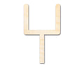 Unfinished Wood Football Field Goal Shape | DIY Craft Cutout | up to 46" DIY