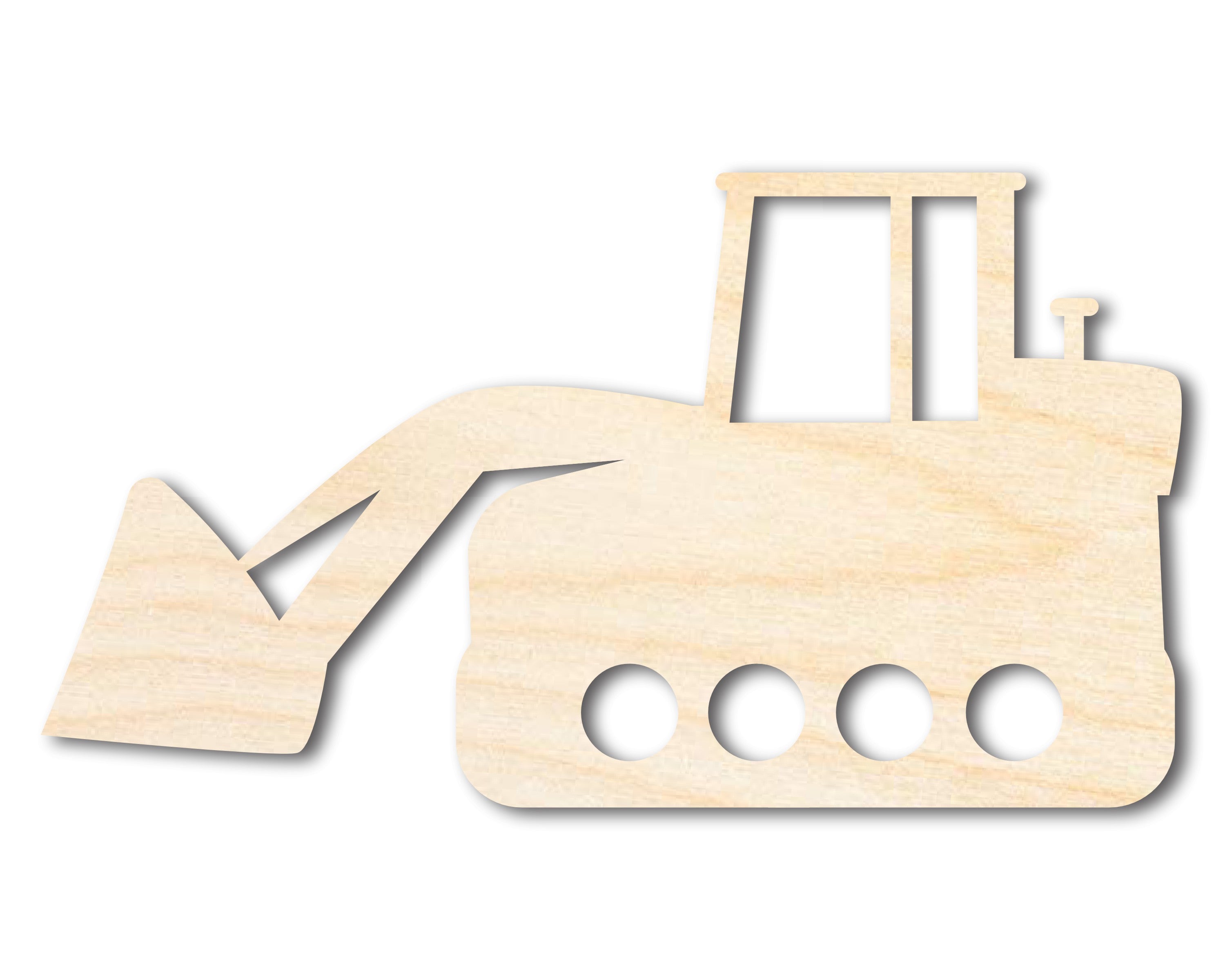 Unfinished Wood Excavator Shape | DIY Craft Cutout | up to 46" DIY