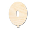 Unfinished Wood Balloon Letter O Shape | DIY Craft Cutout | up to 46" DIY
