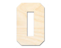 Unfinished Wood Varisty Number Zero Shape | DIY Craft Cutout | up to 46" DIY