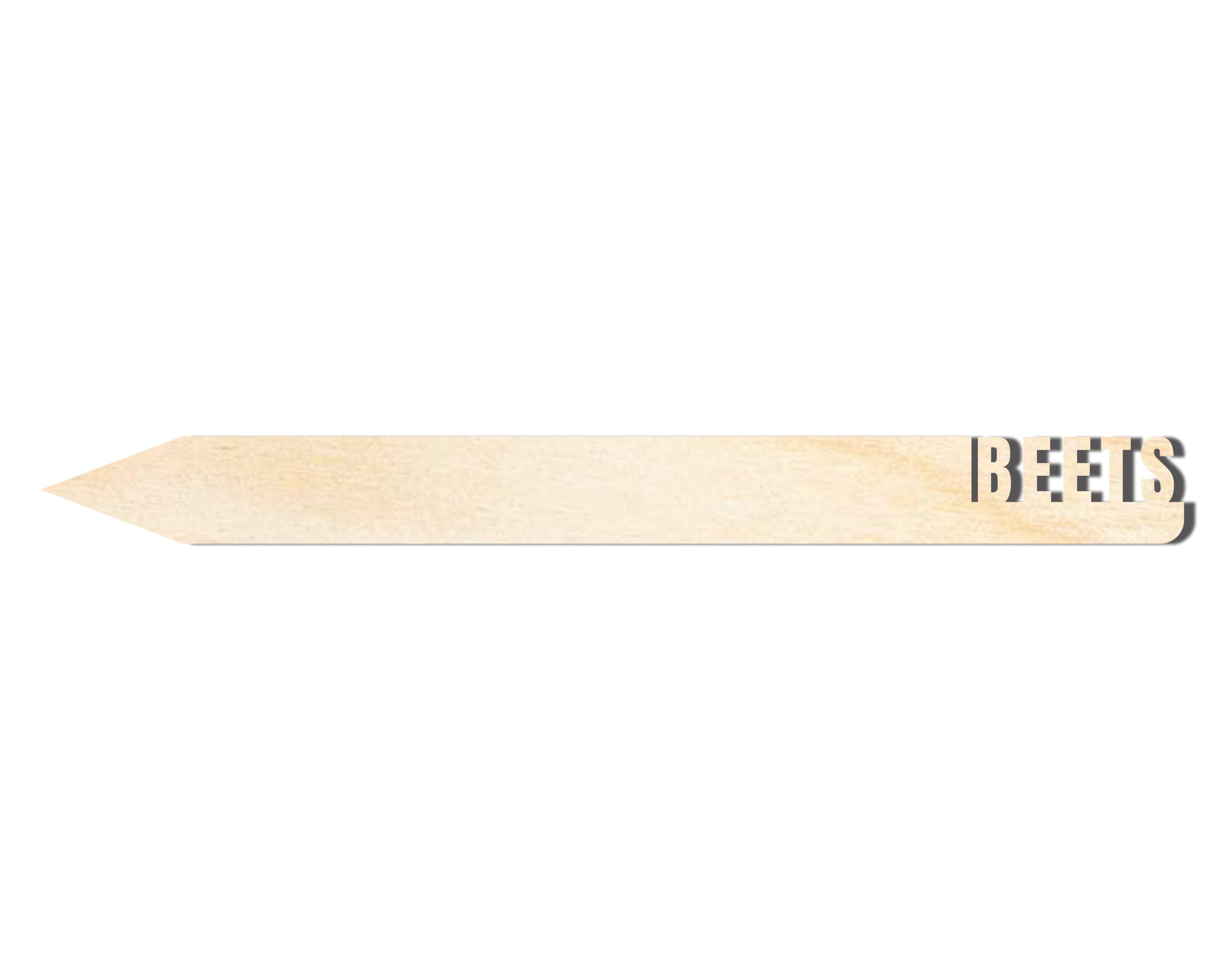 Unfinished Wood Beets Garden Stake | DIY Craft Cutout | up to 24" DIY