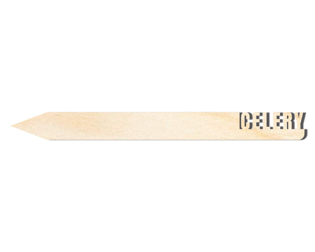 Unfinished Wood Celery Garden Stake | DIY Craft Cutout | up to 24" DIY