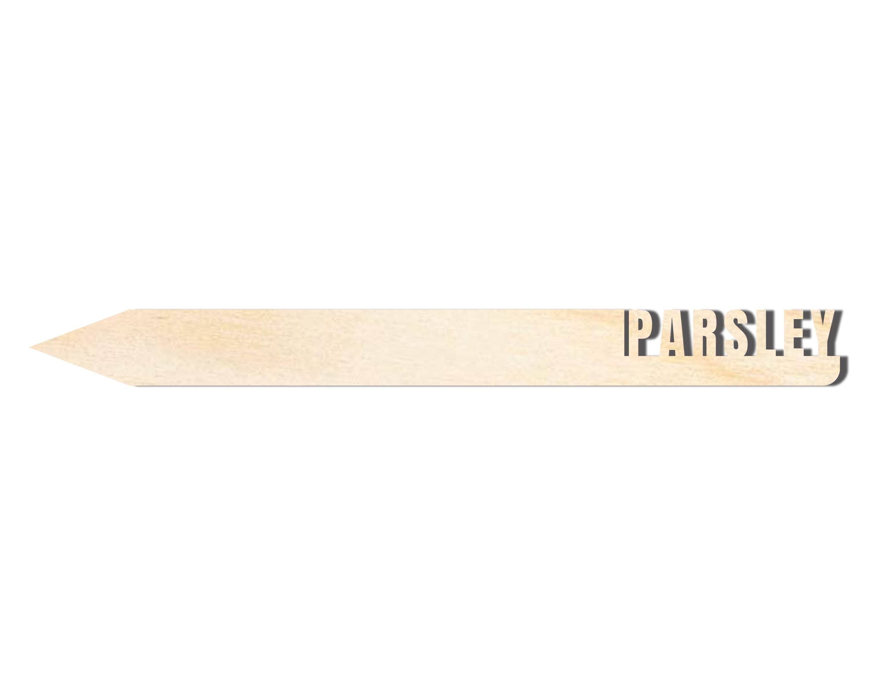 Unfinished Wood Parsley Garden Stake | DIY Craft Cutout | up to 24" DIY