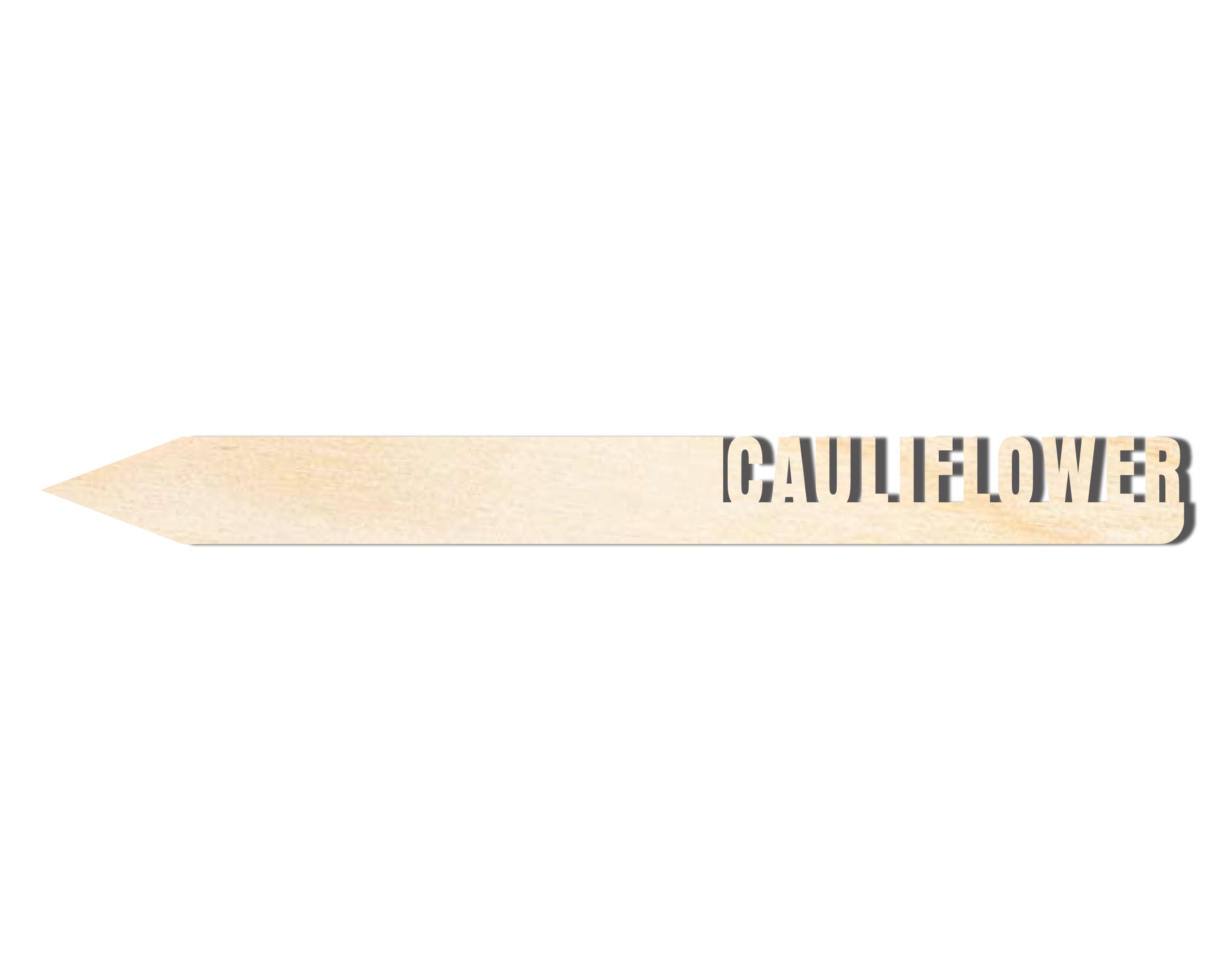 Unfinished Wood Cauliflower Garden Stake | DIY Craft Cutout | up to 24" DIY