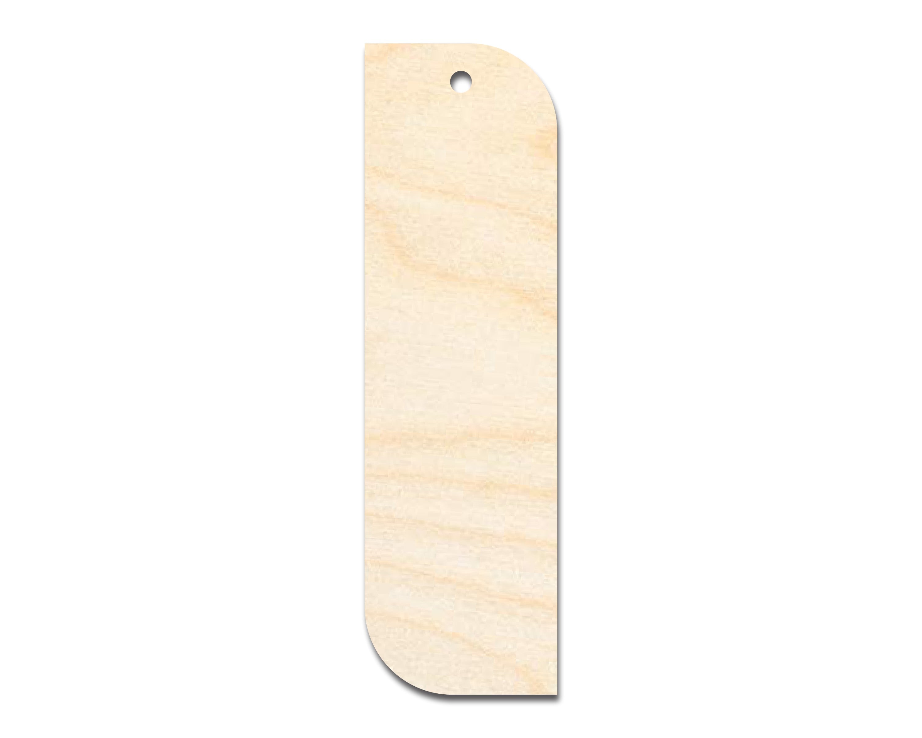 Unfinished Wood Wavy Bookmark Shape | DIY Craft Cutout | up to 12" DIY