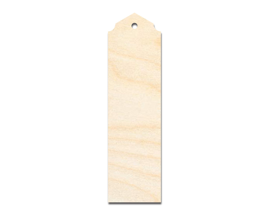 Unfinished Wood Curved And Pointed Bookmark Shape | DIY Craft Cutout | up to 12" DIY