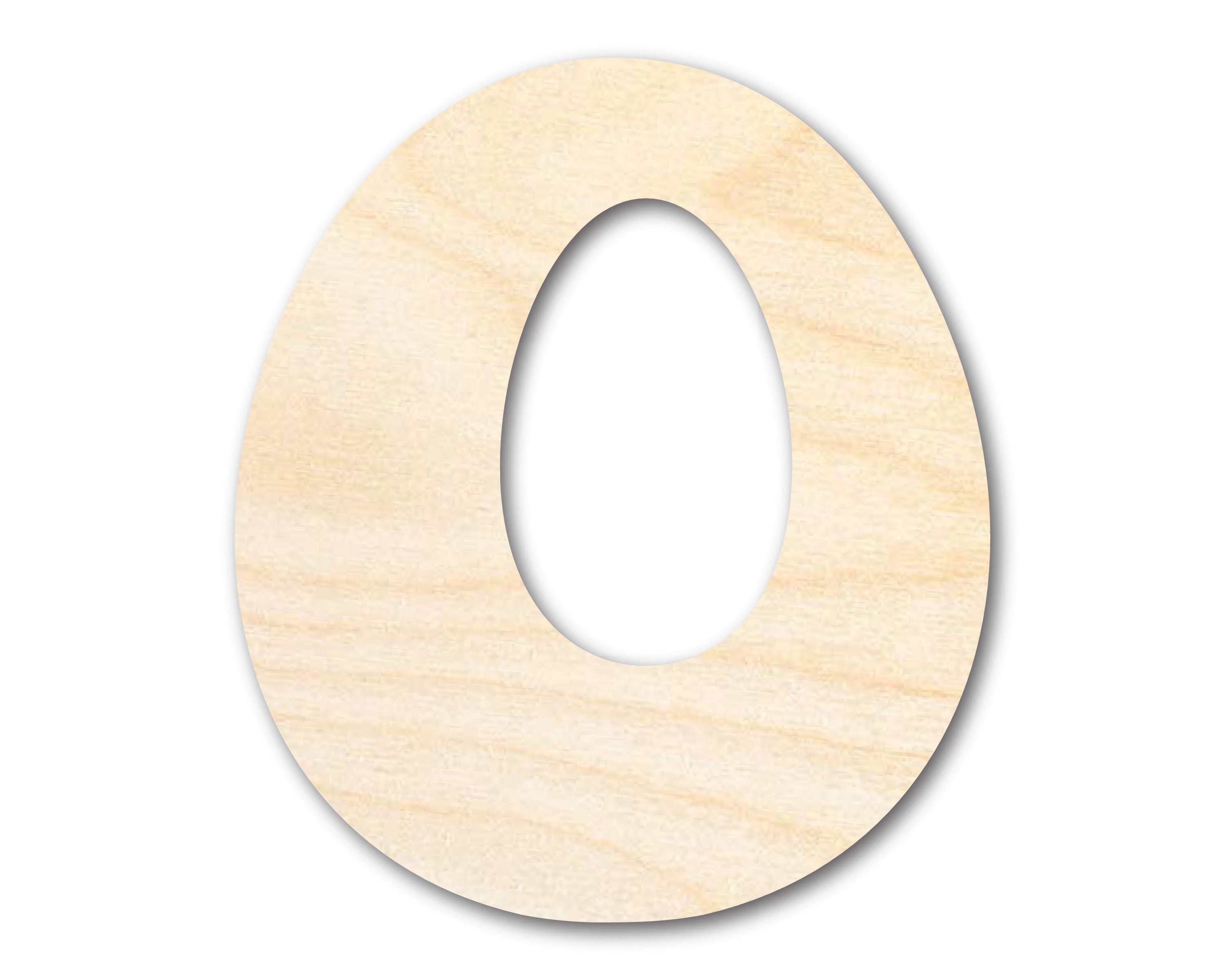 Unfinished Wood Groovy O Font Shape | DIY Craft Cutout | up to 46" DIY