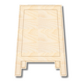 Unfinished Wood Etched Chalk Easel Shape | Paint By Line Crafts | up to 30" DIY