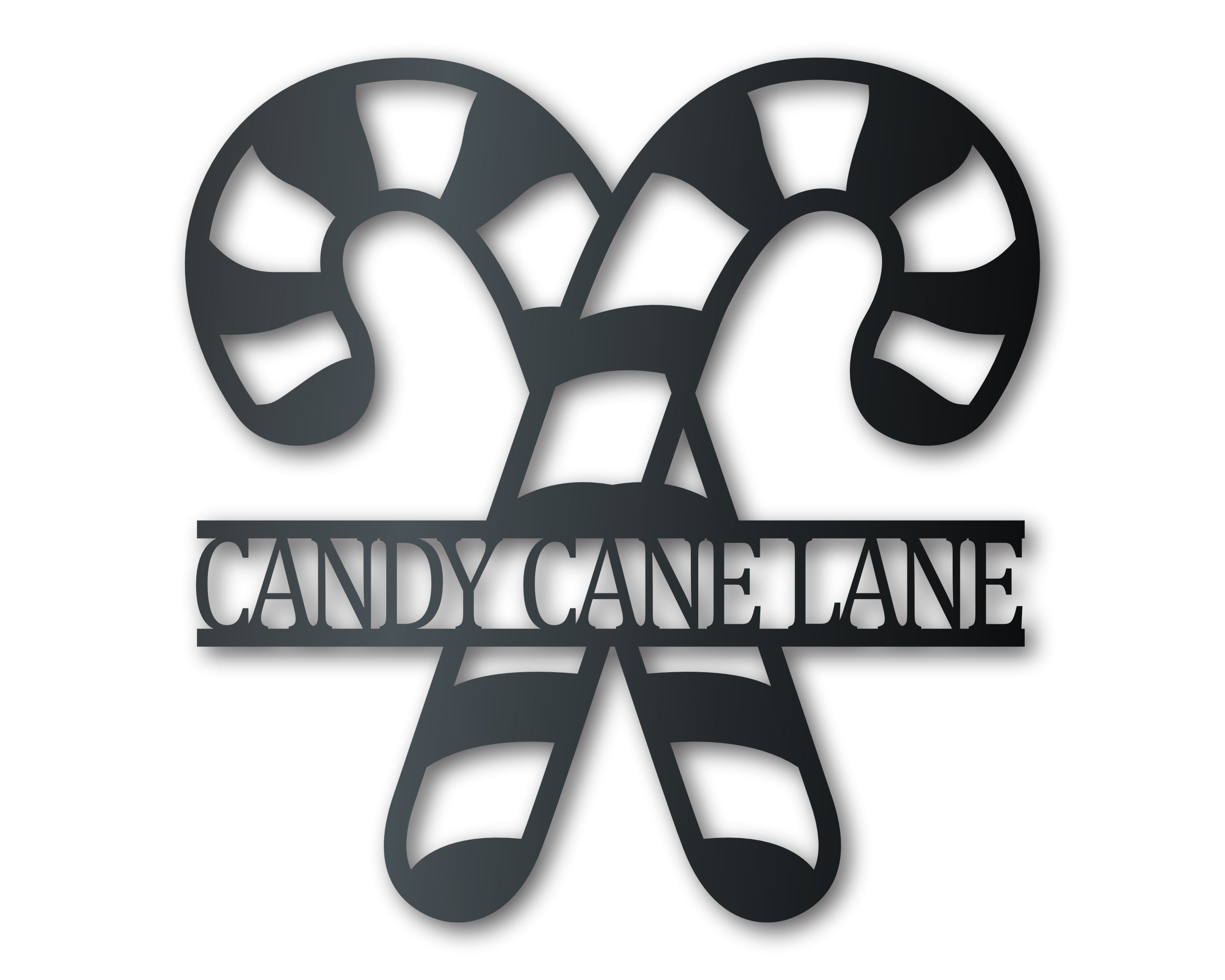 Custom Metal Candy Canes Wall Art | Christmas Holiday Winter | Indoor Outdoor | Up to 36" | Over 20 Color Options