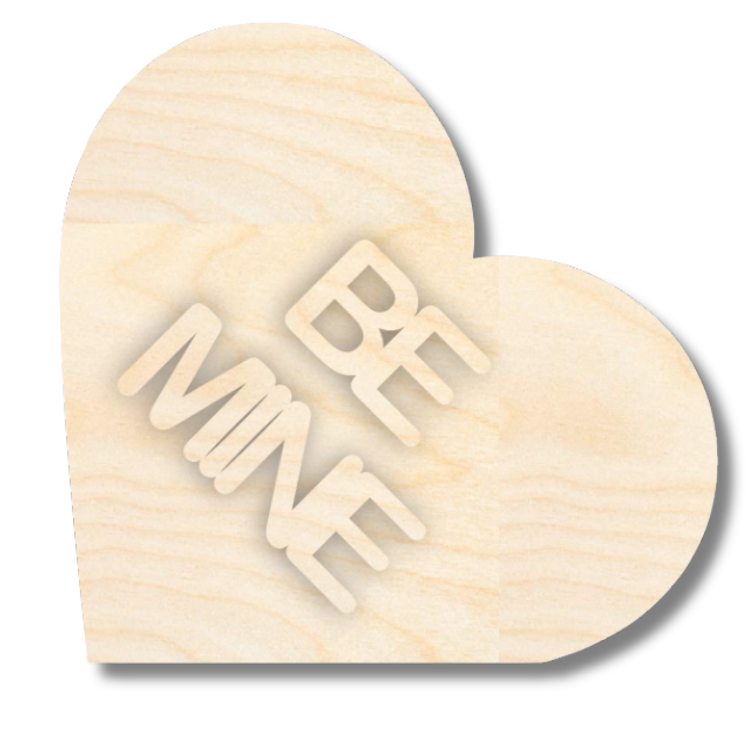 NEW Unfinished Wood Layered Conversation Heart Shelf Sitter | 6" Wide| 1/2" and 1/4" Wood | Wood Craft DIY