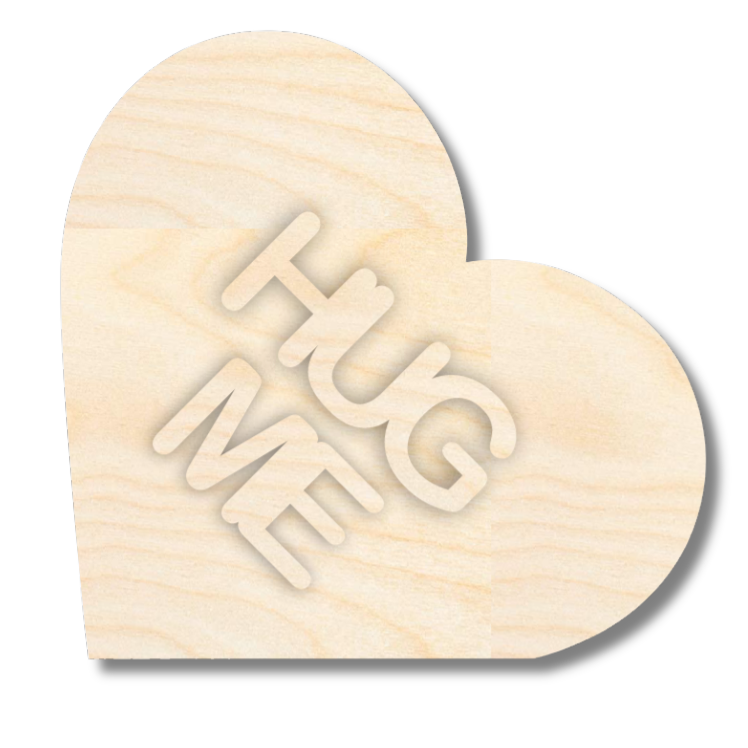 NEW Unfinished Wood Layered Conversation Heart Shelf Sitter | 6" Wide| 1/2" and 1/4" Wood | Wood Craft DIY
