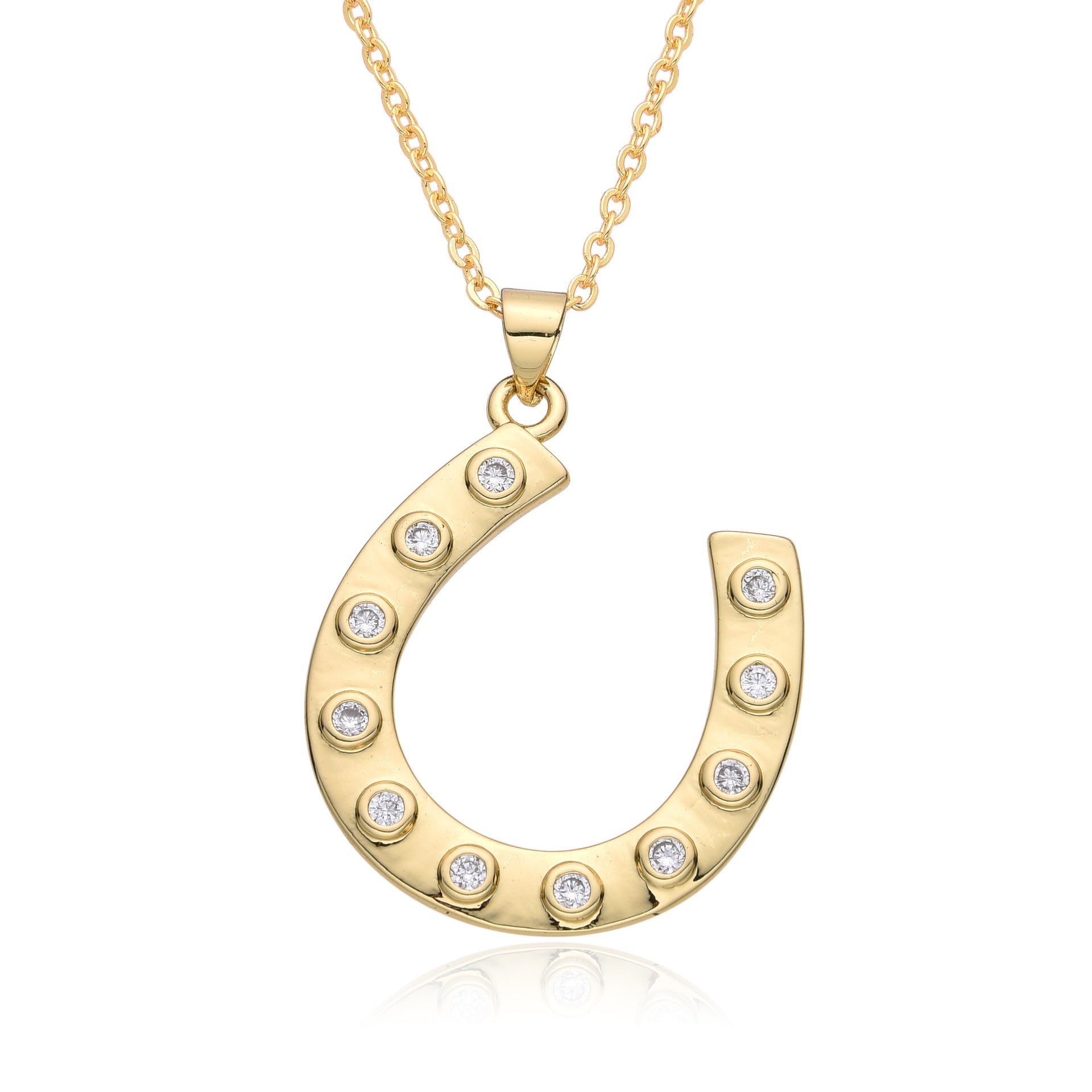 horseshoe necklace 25mm