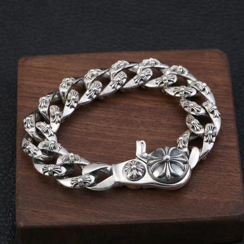 Retro domineering bracelet hip-hop personality men's cross bracelet