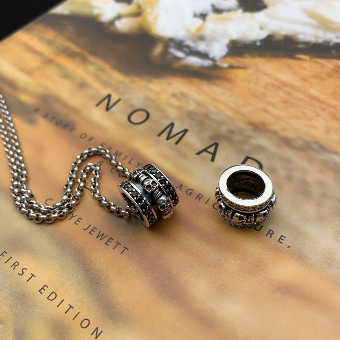 hip-hop punk skull couple dark series ring