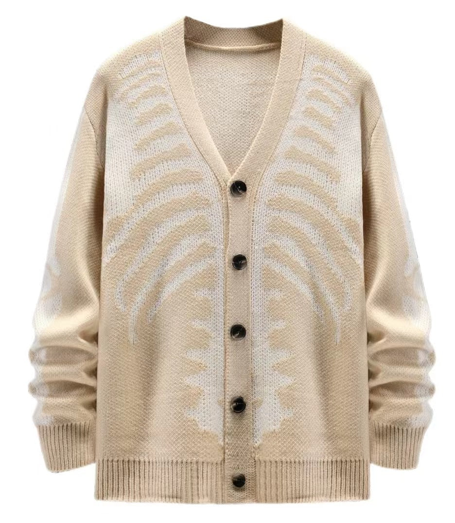 Halloween knitted cardigan sweater