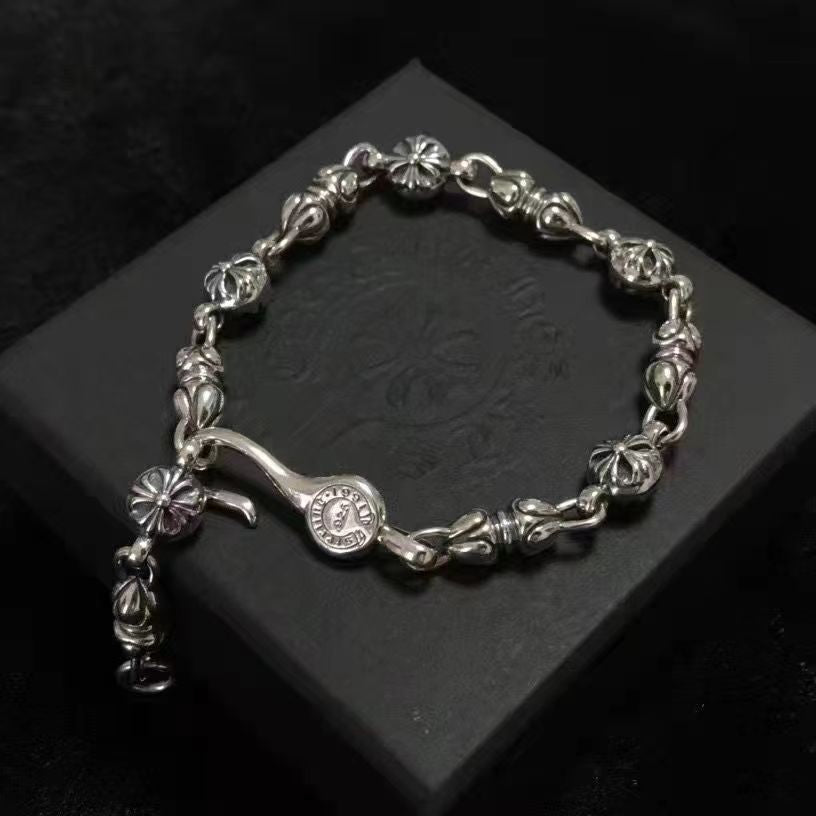 Retro domineering bracelet hip-hop personality men's cross bracelet
