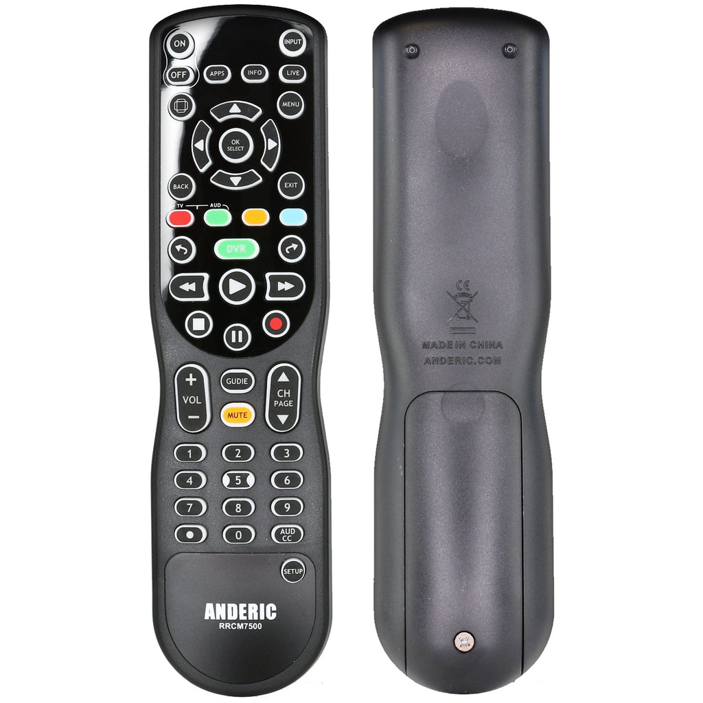 Anderic RRCM7500 Replacement Remote Control for Channel Master CM7500XRC2 DVR+ Over the Air Cable box