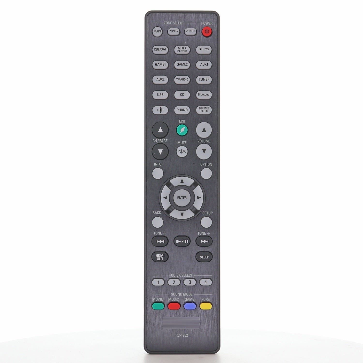 Denon RC-1252 A/V Receiver Remote Control | AVRX4800H - 30701029200AD