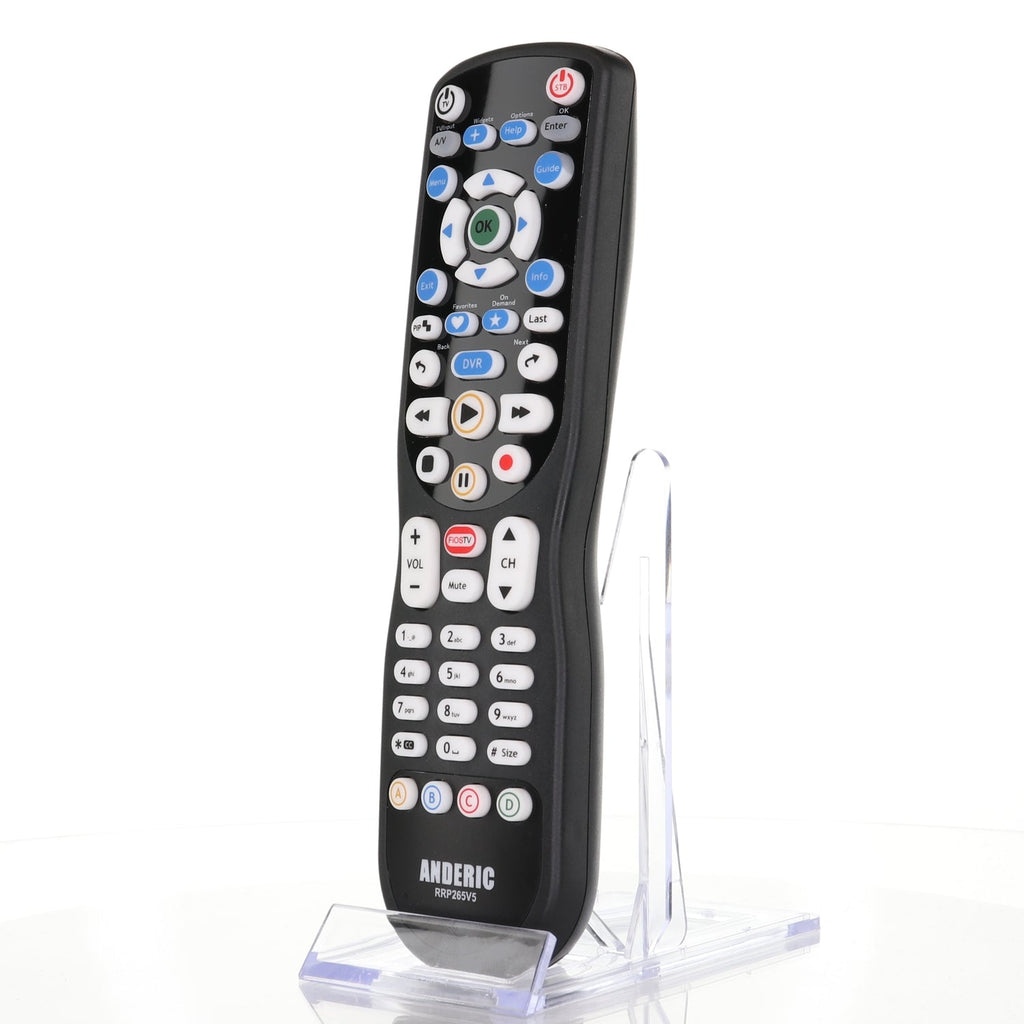 Anderic RRP265V5 Replacement 2-Device Universal Remote Control for Verizon FiOS Cable - P265v5