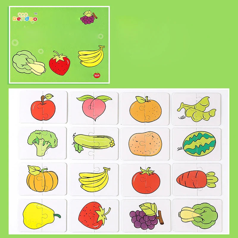 Montessori Wooden Building Blocks – Educational Color & Shape Toy