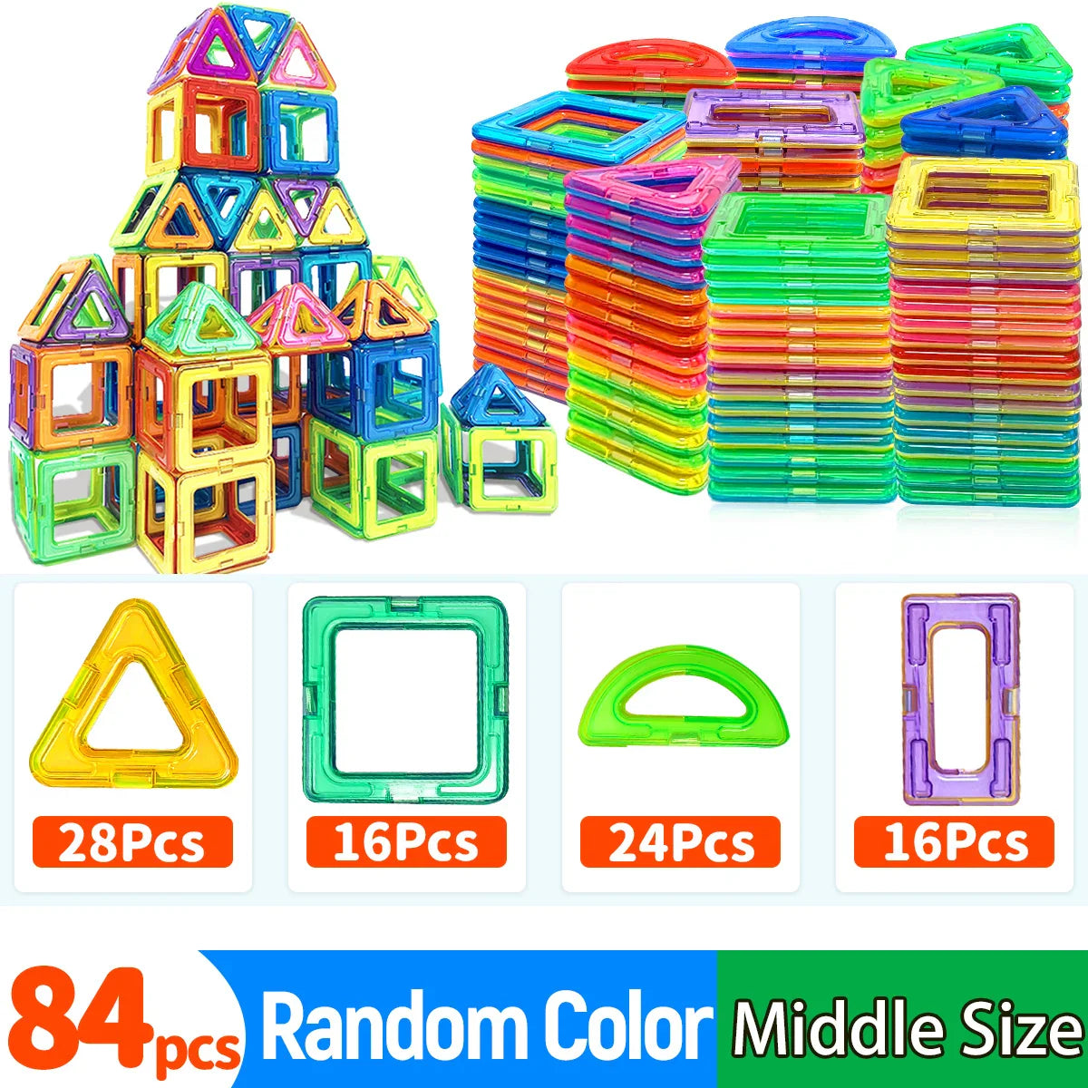 Magnetic Building Blocks for Kids – STEM Construction Learning Toy
