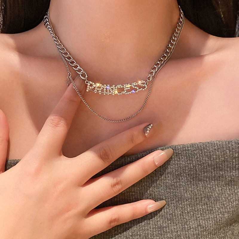 Metal Love Heart Cupid Pendants Female Clavicle Chain Light Luxury Niche Design Necklace