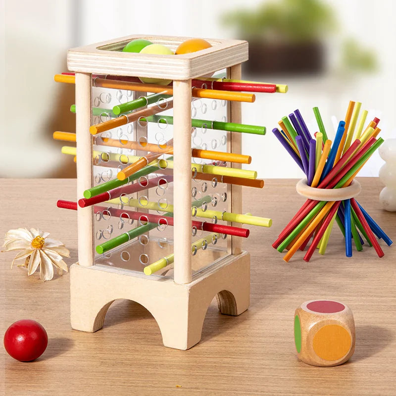 Wooden Stick Board Game | Montessori Parent-Child Interaction Toy