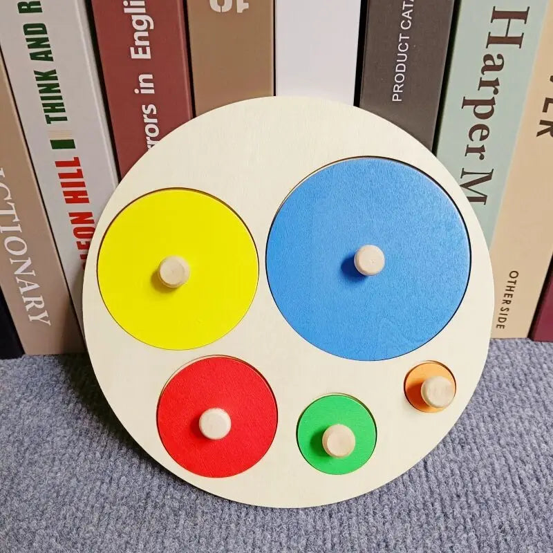 Montessori Wooden Building Blocks – Educational Color & Shape Toy