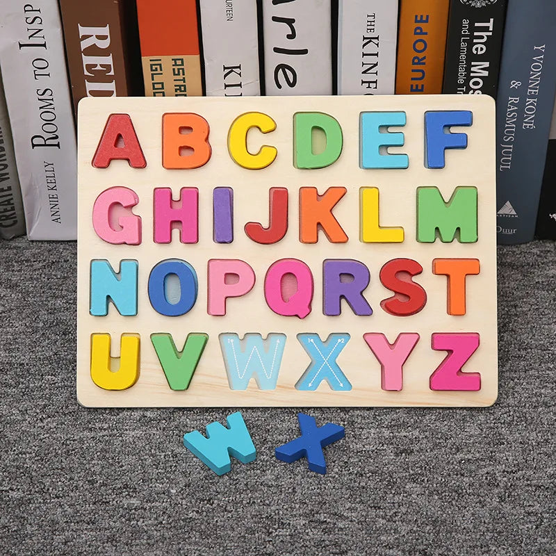 Montessori Wooden Building Blocks – Educational Color & Shape Toy