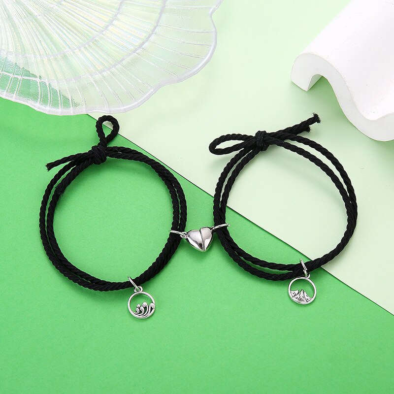 Magnet Paired Couple Bracelet For Lovers Distance Bracelet For Women Men