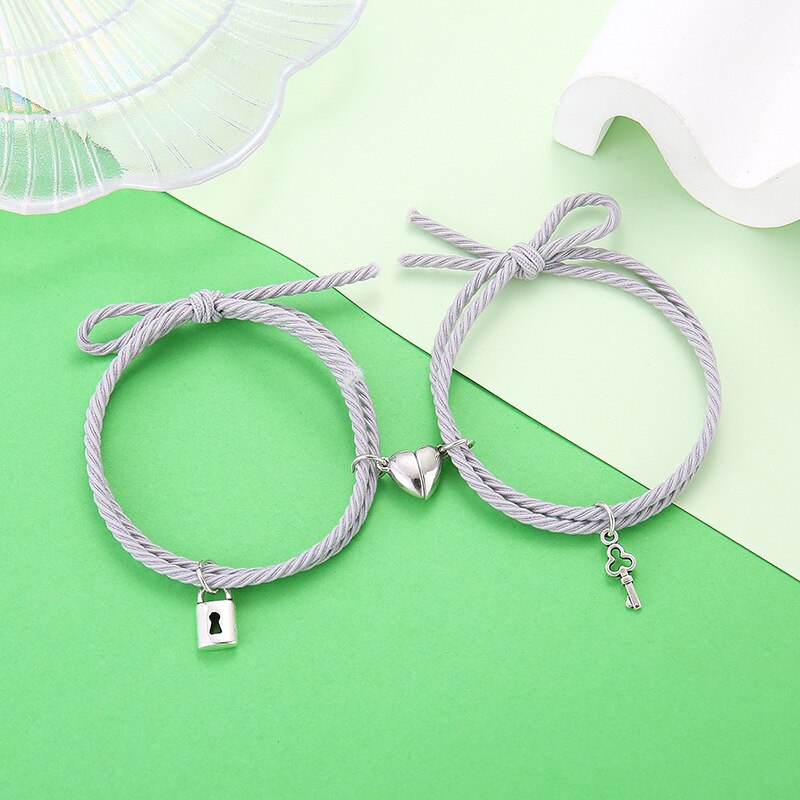Magnet Paired Couple Bracelet For Lovers Distance Bracelet For Women Men