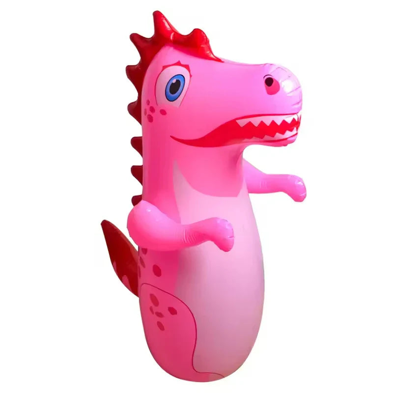 Inflatable Dinosaur Punching Bag Tumbler Kids Boxing Toy
