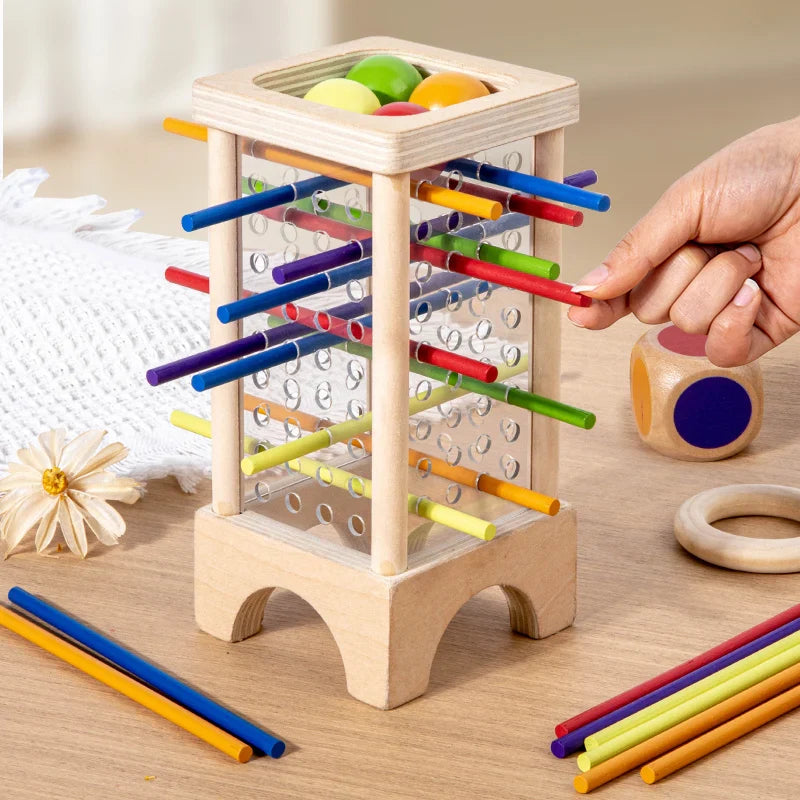 Wooden Stick Board Game | Montessori Parent-Child Interaction Toy