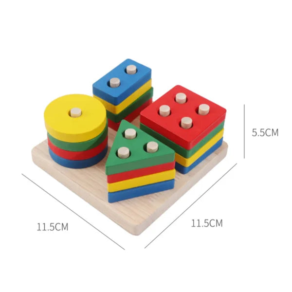 Montessori Wooden Educational Puzzle Toy for Kids Age 3+