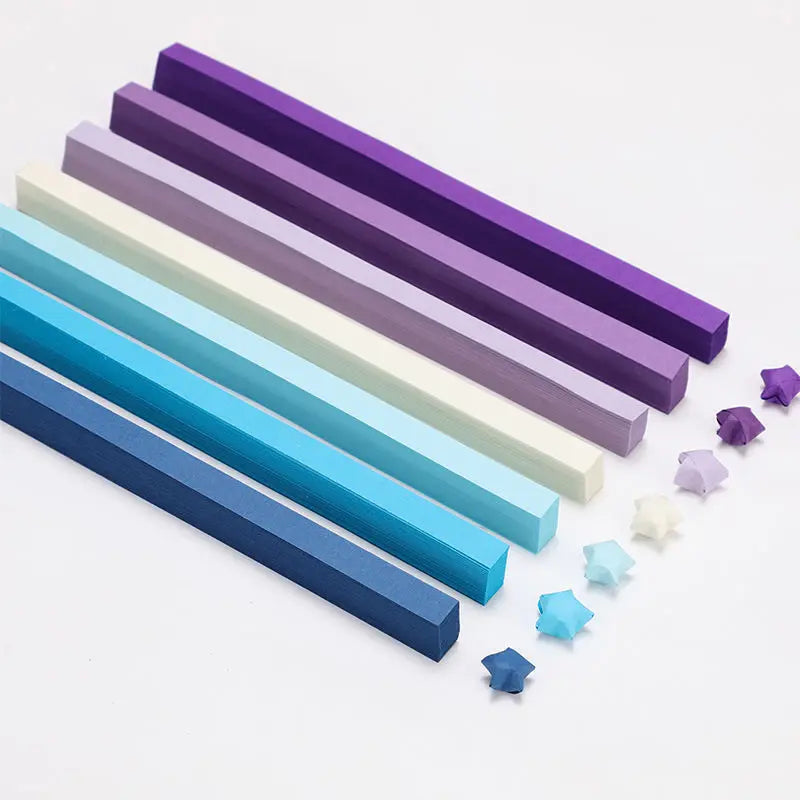 Lucky Star Origami Paper Strips Set – 540 Sheets, 27 Colors